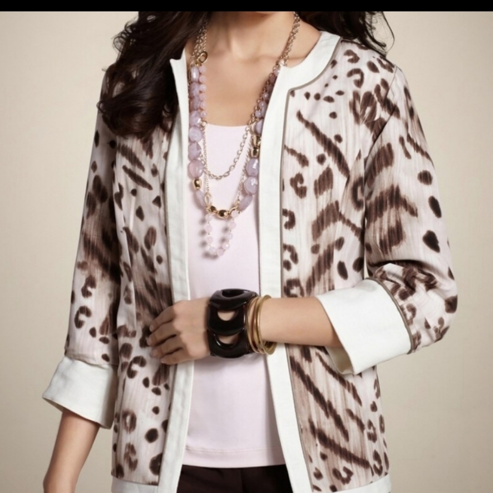 New Chicos Reversible Jacket Chicos size 3 or 16 - Picture 1 of 6
